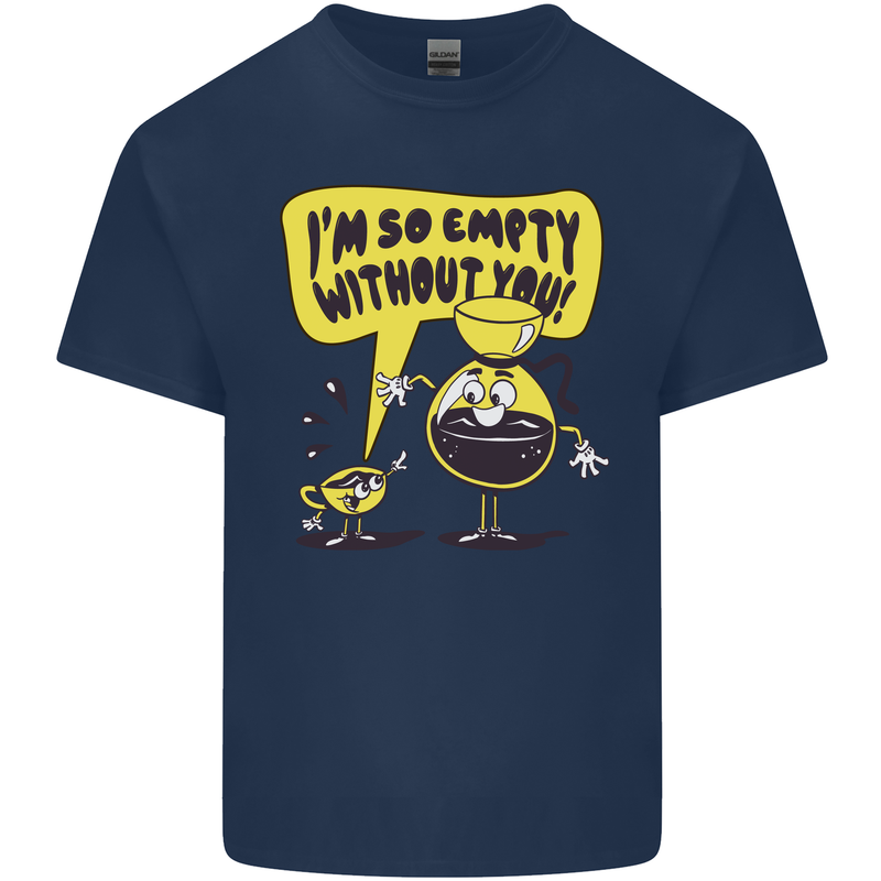 Funny Coffee Kids T-Shirt Childrens Navy Blue