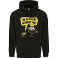 Funny Coffee Mens 80% Cotton Hoodie Black