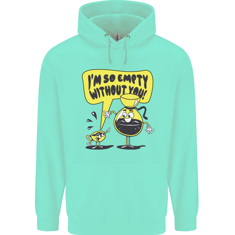 Funny Coffee Mens 80% Cotton Hoodie Peppermint