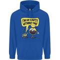 Funny Coffee Mens 80% Cotton Hoodie Royal Blue