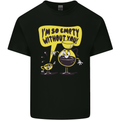 Funny Coffee Mens Cotton T-Shirt Tee Top Black