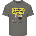 Funny Coffee Mens Cotton T-Shirt Tee Top Charcoal