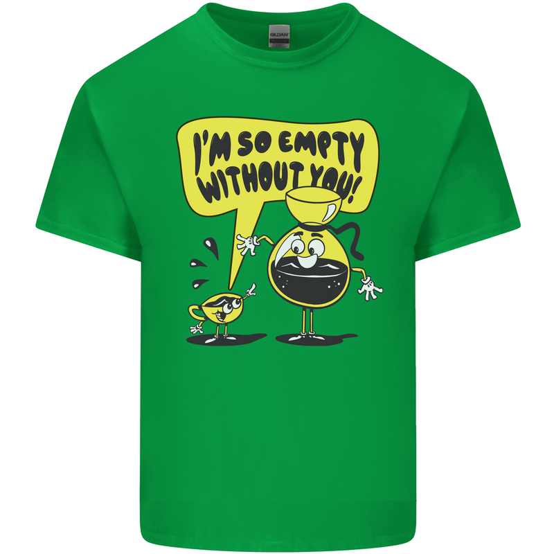 Funny Coffee Mens Cotton T-Shirt Tee Top Irish Green