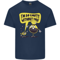 Funny Coffee Mens Cotton T-Shirt Tee Top Navy Blue