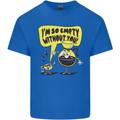 Funny Coffee Mens Cotton T-Shirt Tee Top Royal Blue