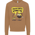 Funny Coffee Mens Sweatshirt Jumper Caramel Latte