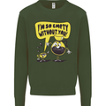 Funny Coffee Mens Sweatshirt Jumper Forest Green