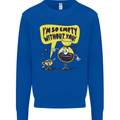 Funny Coffee Mens Sweatshirt Jumper Royal Blue