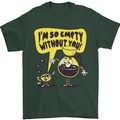 Funny Coffee Mens T-Shirt 100% Cotton Forest Green