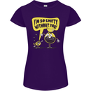 Funny Coffee Womens Petite Cut T-Shirt Purple