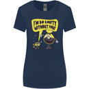 Funny Coffee Womens Wider Cut T-Shirt Navy Blue