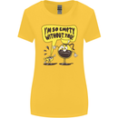 Funny Coffee Womens Wider Cut T-Shirt Yellow