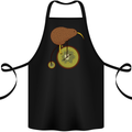 Funny Cycling Kiwi Bicycle Bike Cotton Apron 100% Organic Black