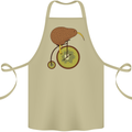 Funny Cycling Kiwi Bicycle Bike Cotton Apron 100% Organic Khaki