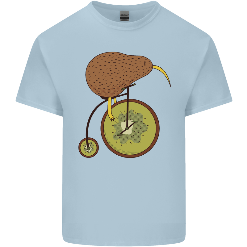 Funny Cycling Kiwi Bicycle Bike Kids T-Shirt Childrens Light Blue