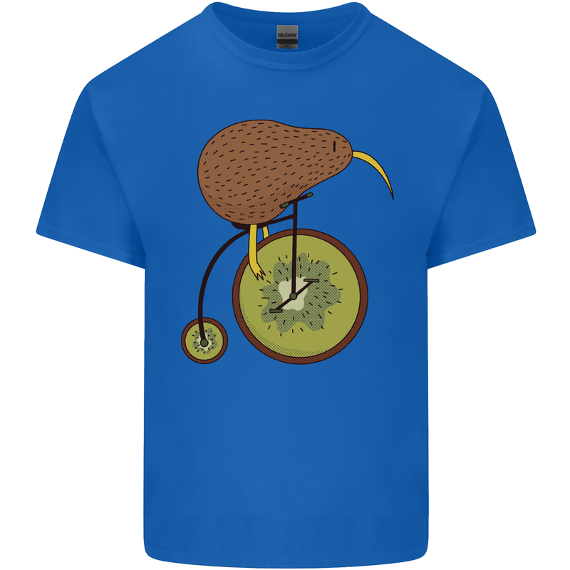 Funny Cycling Kiwi Bicycle Bike Kids T-Shirt Childrens Royal Blue