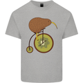 Funny Cycling Kiwi Bicycle Bike Kids T-Shirt Childrens Sports Grey