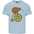 Funny Cycling Kiwi Bicycle Bike Mens Cotton T-Shirt Tee Top Light Blue