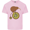Funny Cycling Kiwi Bicycle Bike Mens Cotton T-Shirt Tee Top Light Pink