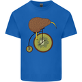 Funny Cycling Kiwi Bicycle Bike Mens Cotton T-Shirt Tee Top Royal Blue