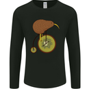 Funny Cycling Kiwi Bicycle Bike Mens Long Sleeve T-Shirt Black