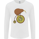 Funny Cycling Kiwi Bicycle Bike Mens Long Sleeve T-Shirt White