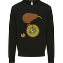 Funny Cycling Kiwi Bicycle Bike Mens Sweatshirt Jumper Black