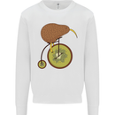 Funny Cycling Kiwi Bicycle Bike Mens Sweatshirt Jumper White