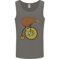 Funny Cycling Kiwi Bicycle Bike Mens Vest Tank Top Charcoal