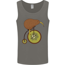 Funny Cycling Kiwi Bicycle Bike Mens Vest Tank Top Charcoal
