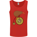 Funny Cycling Kiwi Bicycle Bike Mens Vest Tank Top Red