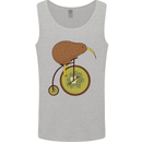 Funny Cycling Kiwi Bicycle Bike Mens Vest Tank Top Sports Grey