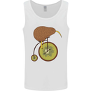 Funny Cycling Kiwi Bicycle Bike Mens Vest Tank Top White