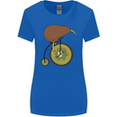 Funny Cycling Kiwi Bicycle Bike Womens Wider Cut T-Shirt Royal Blue