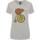 Funny Cycling Kiwi Bicycle Bike Womens Wider Cut T-Shirt Sports Grey