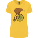 Funny Cycling Kiwi Bicycle Bike Womens Wider Cut T-Shirt Yellow