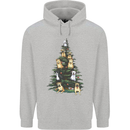 Funny Dog Christmas Tree Childrens Kids Hoodie Sports Grey