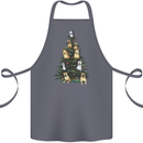 Funny Dog Christmas Tree Cotton Apron 100% Organic Steel