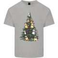 Funny Dog Christmas Tree Kids T-Shirt Childrens Sports Grey