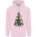 Funny Dog Christmas Tree Mens 80% Cotton Hoodie Light Pink