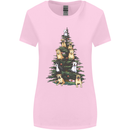 Funny Dog Christmas Tree Womens Wider Cut T-Shirt Light Pink