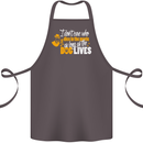 Funny Dog & Movie Lover Cotton Apron 100% Organic Dark Grey