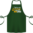 Funny Dog & Movie Lover Cotton Apron 100% Organic Forest Green