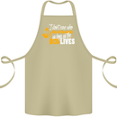 Funny Dog & Movie Lover Cotton Apron 100% Organic Khaki