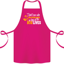 Funny Dog & Movie Lover Cotton Apron 100% Organic Pink