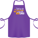 Funny Dog & Movie Lover Cotton Apron 100% Organic Purple