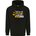 Funny Dog & Movie Lover Mens 80% Cotton Hoodie Black