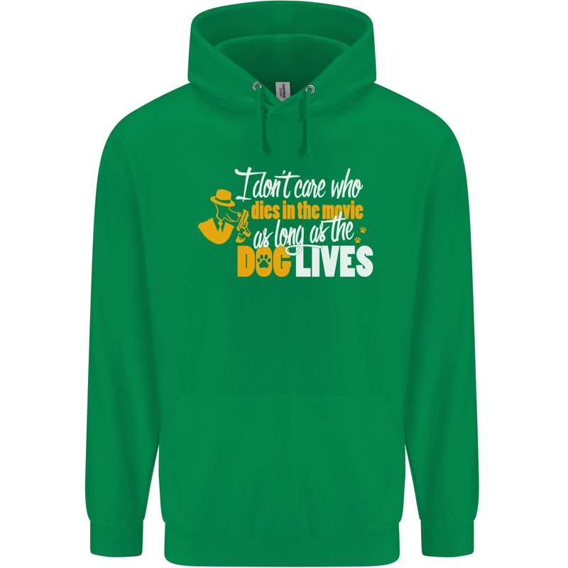 Funny Dog & Movie Lover Mens 80% Cotton Hoodie Irish Green