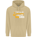 Funny Dog & Movie Lover Mens 80% Cotton Hoodie Sand