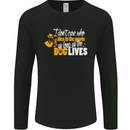 Funny Dog & Movie Lover Mens Long Sleeve T-Shirt Black